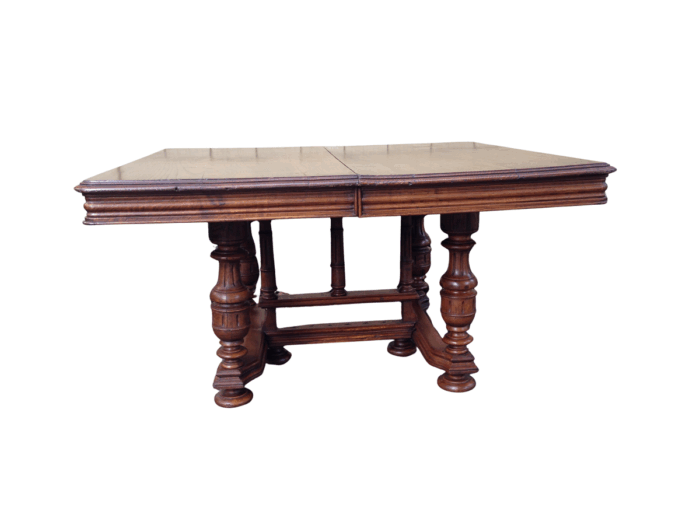 French Oak Table with Gallery Bove (4-6 Seater)
