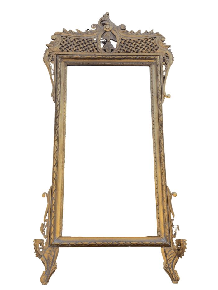 Ornate Gilt Lattice Mirror