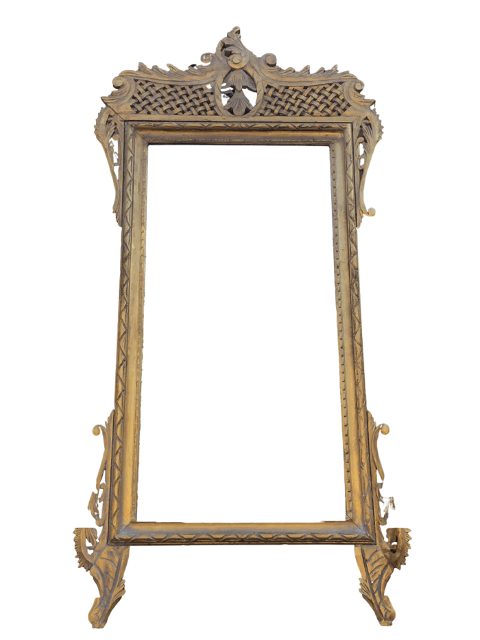 Ornate Gilt Lattice Mirror