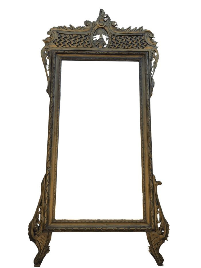 Ornate Gilt Lattice Mirror
