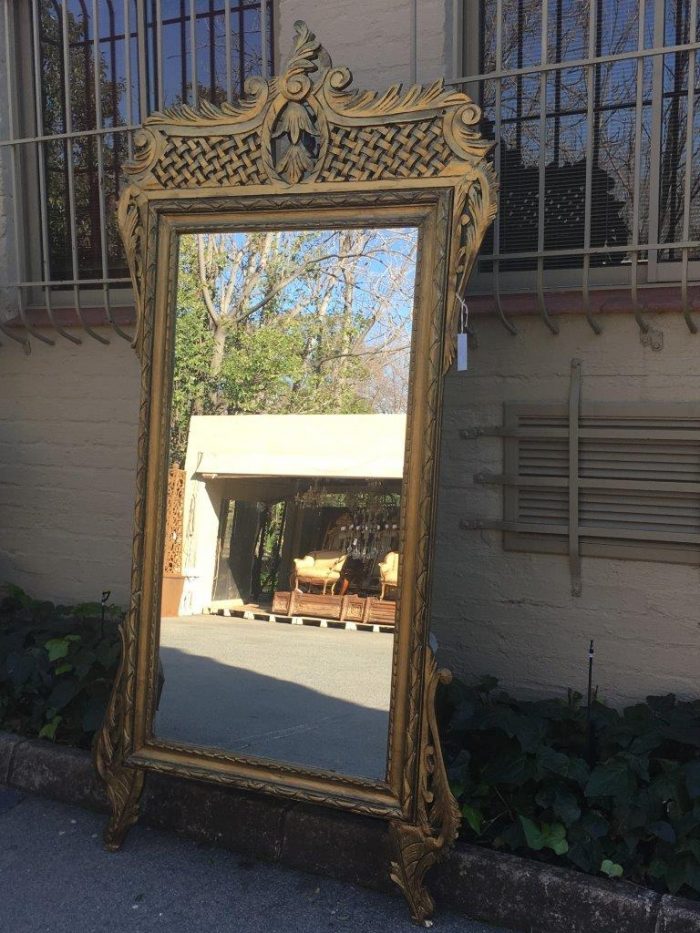 Ornate Gilt Lattice Mirror - Image 3