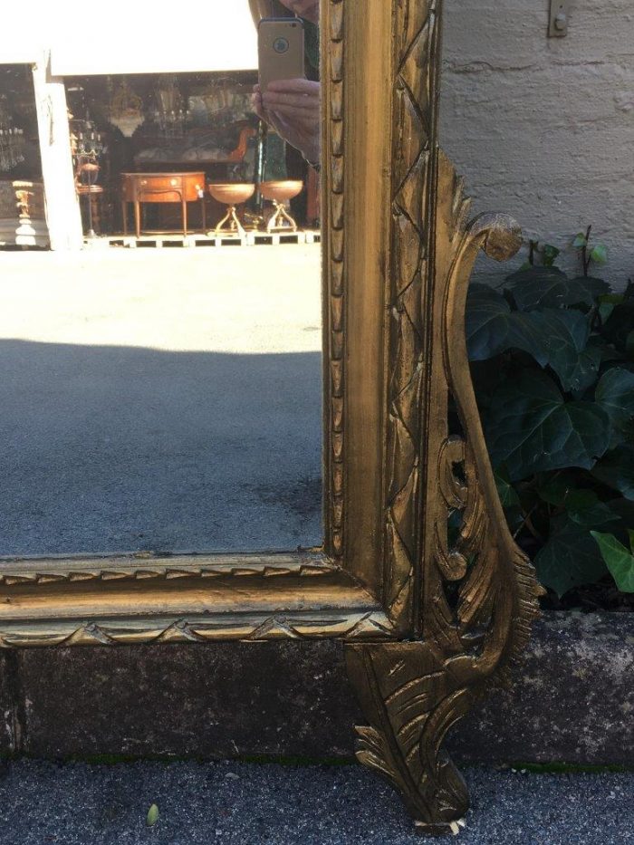 Ornate Gilt Lattice Mirror - Image 4