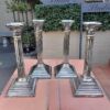 A Set of Four 20th Century Elizabeth II Silver-Plated Corinthian Column Candlesticks - Image 2