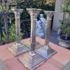 A Set of Four 20th Century Elizabeth II Silver-Plated Corinthian Column Candlesticks - Image 4