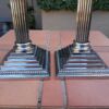 A Set of Four 20th Century Elizabeth II Silver-Plated Corinthian Column Candlesticks - Image 6