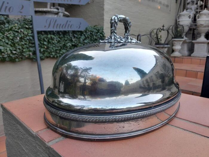 A 19th / 20th century Victorian Silver-plate Food Dome - Image 4