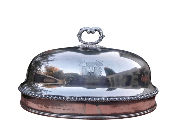 A  20th Century Victorian Silver-plate Food Dome