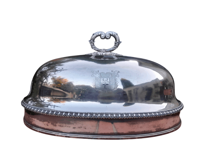 A  20th Century Victorian Silver-plate Food Dome