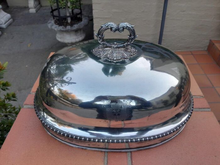 A  20th Century Victorian Silver-plate Food Dome - Image 3