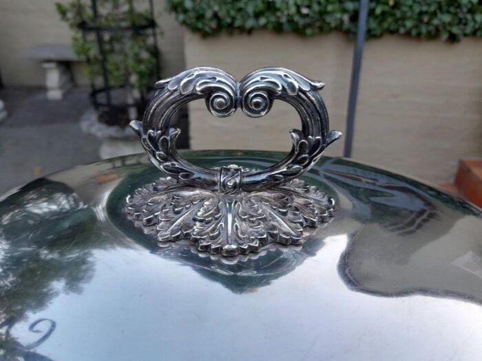 A  20th Century Victorian Silver-plate Food Dome - Image 6
