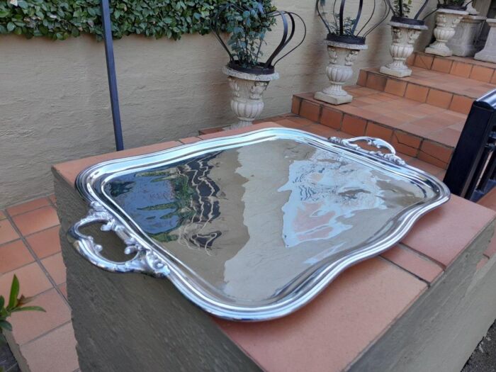A 20th Century Electroplate Tray - Image 4