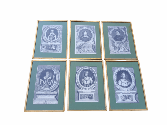 A 20th Century Set Of Six Gilt Framed Antique Engravings