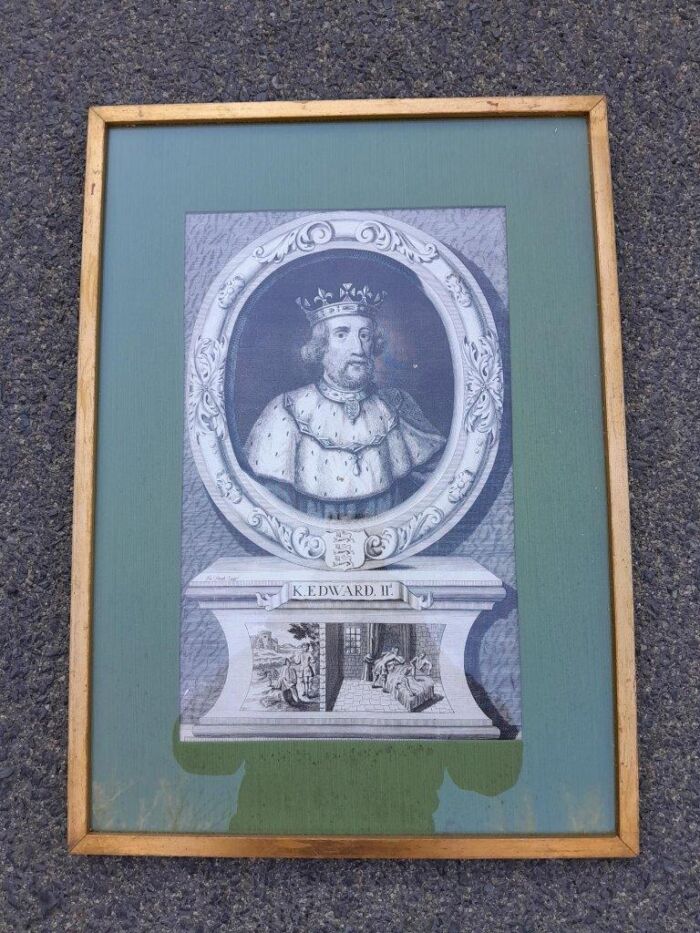 A 20th Century Set Of Six Gilt Framed Antique Engravings - Image 5