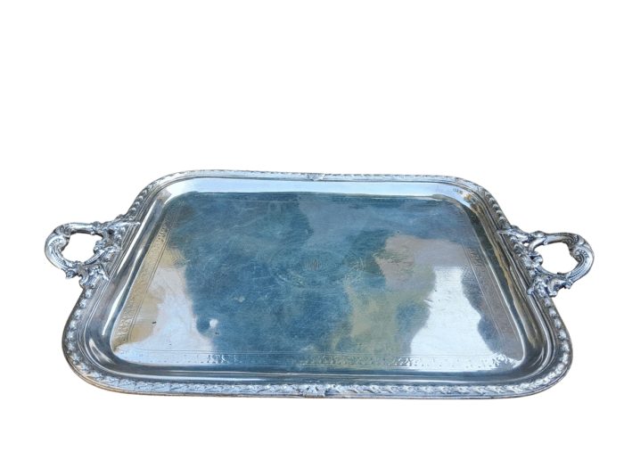 An Antique Victorian Silver-Plate Tray