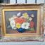 A 20th Century Oil Painting Of Flowers In Ornately Gilded Frame. Purchased In France