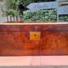 A 19th Century Victorian Campaign Military Rosewood Writing Slope with Brass Handle - Image 3