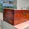 A 19th Century Victorian Campaign Military Rosewood Writing Slope with Brass Handle - Image 4
