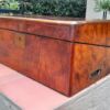 A 19th Century Victorian Campaign Military Rosewood Writing Slope with Brass Handle - Image 5