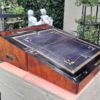 A 19th Century Victorian Campaign Military Rosewood Writing Slope with Brass Handle - Image 8