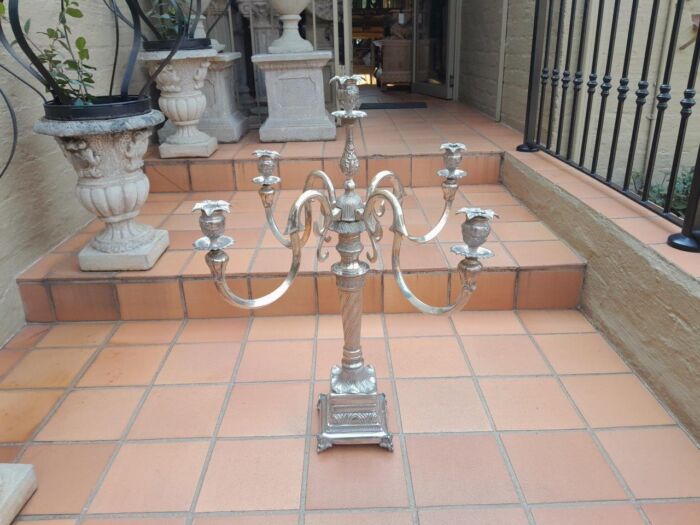 An Early 20th Century Silver Plate Centre Piece Candelabra of Large Proportion - Image 2