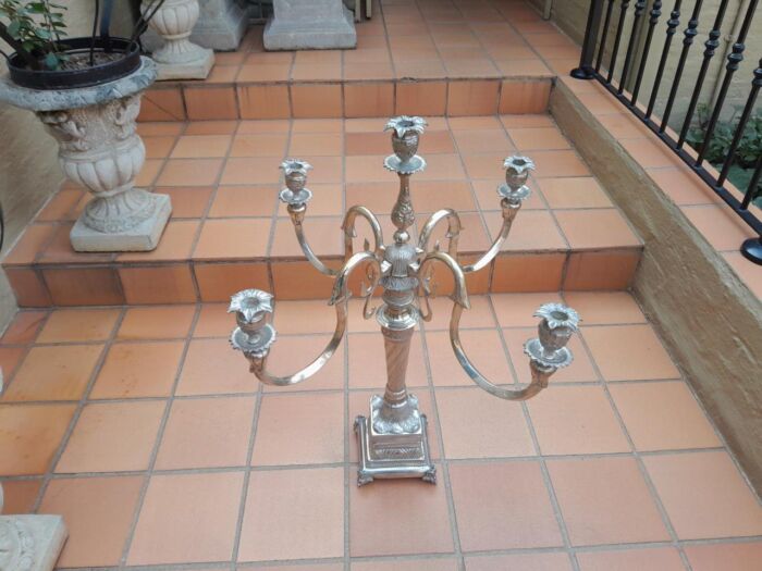 An Early 20th Century Silver Plate Centre Piece Candelabra of Large Proportion - Image 3