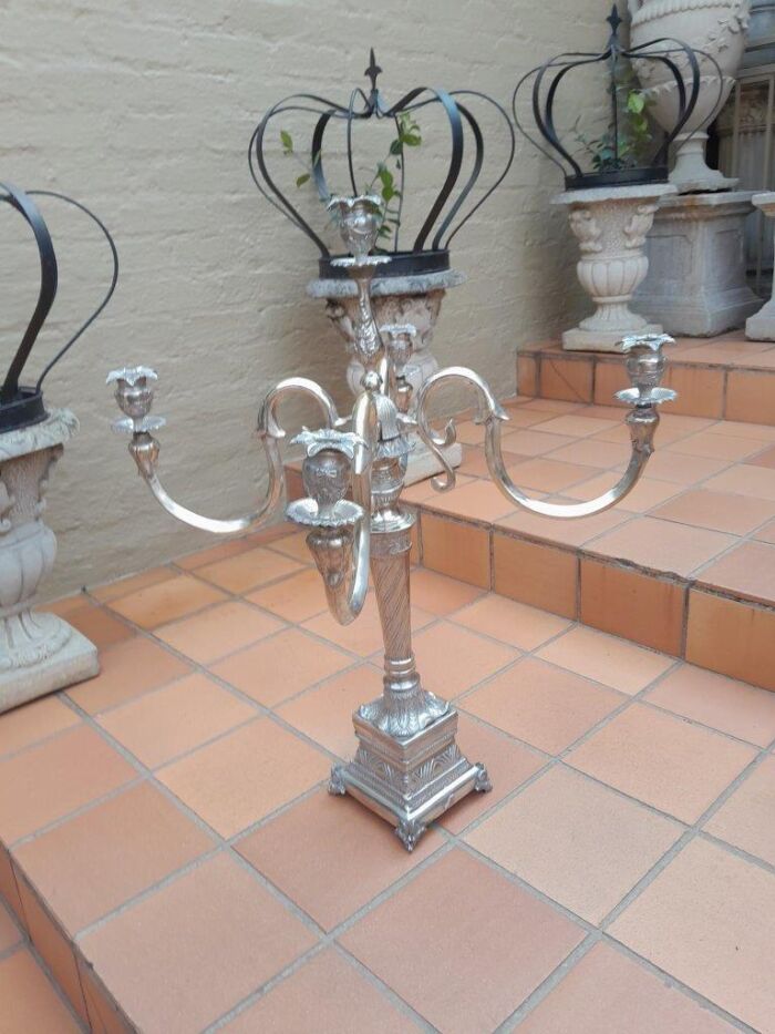 An Early 20th Century Silver Plate Centre Piece Candelabra of Large Proportion - Image 4
