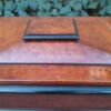 An Antique Victorian  Birds Eye Maple and Ebonised Cellarette with Metal Inner for Ice and Original Hardwood Castors - Image 8