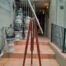 A 20TH Century Solid Brass Telescope on Adjustable Teak Wood Tripod Stand With Brass Fittings and Mounts