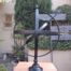 A Decorative Wrought Iron Armillary Sphere in a  Black Finish