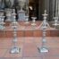 A 20TH Century Pair Of Silver-Plate Candelabras Of Large Proportions