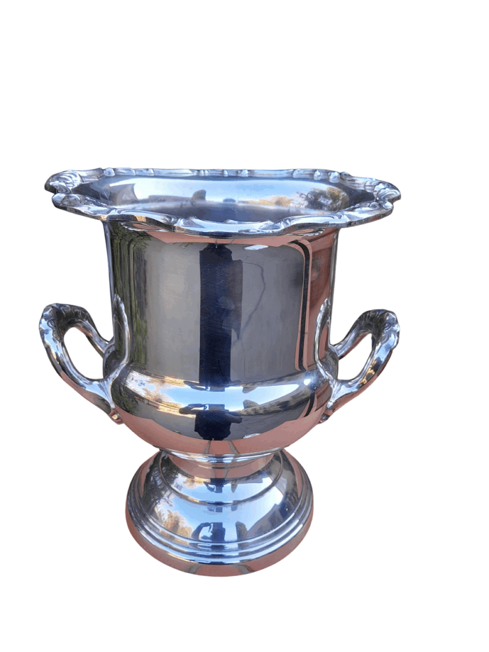A 20TH Century Silver-Plate Champagne / Wine Cooler With Handles