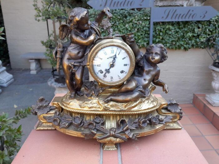 A French Louis XVI Bronze And Gilt Clock - Image 2
