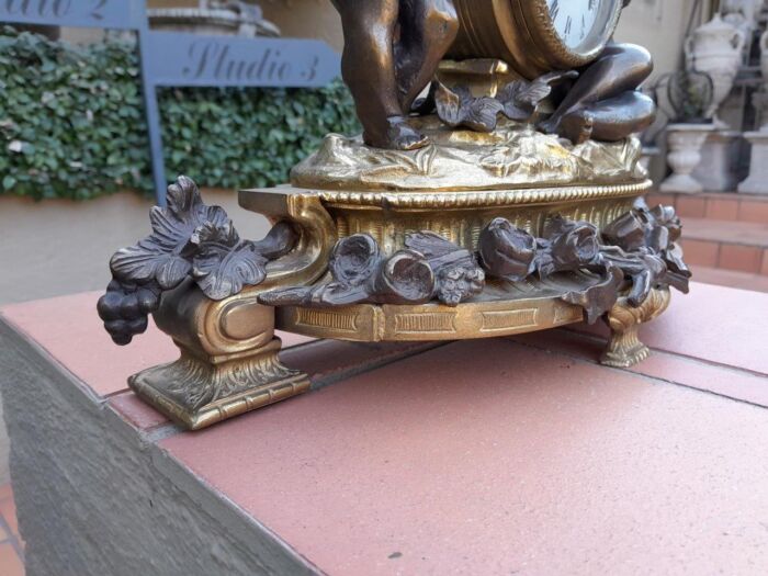 A French Louis XVI Bronze And Gilt Clock - Image 3