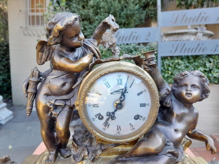A French Louis XVI Bronze And Gilt Clock - Image 9