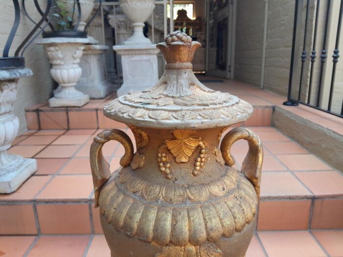 A 20th Century Large Pair Of Urns On Bases - Image 8