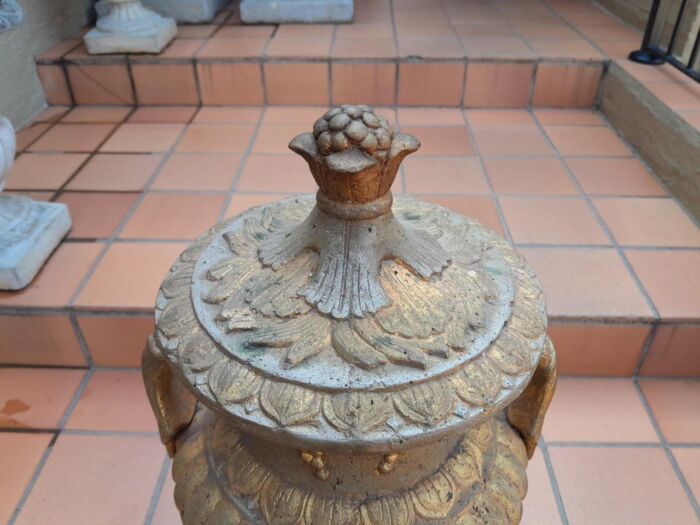 A 20th Century Large Pair Of Urns On Bases - Image 9