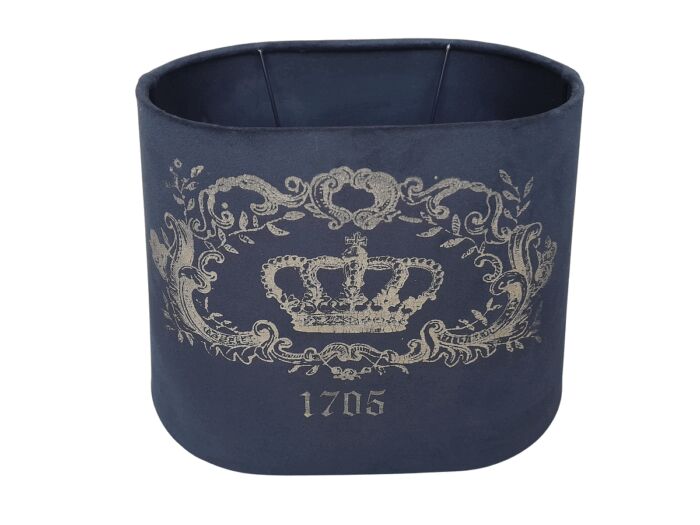 A Black And Gold Crown Hand-Made Lampshade
