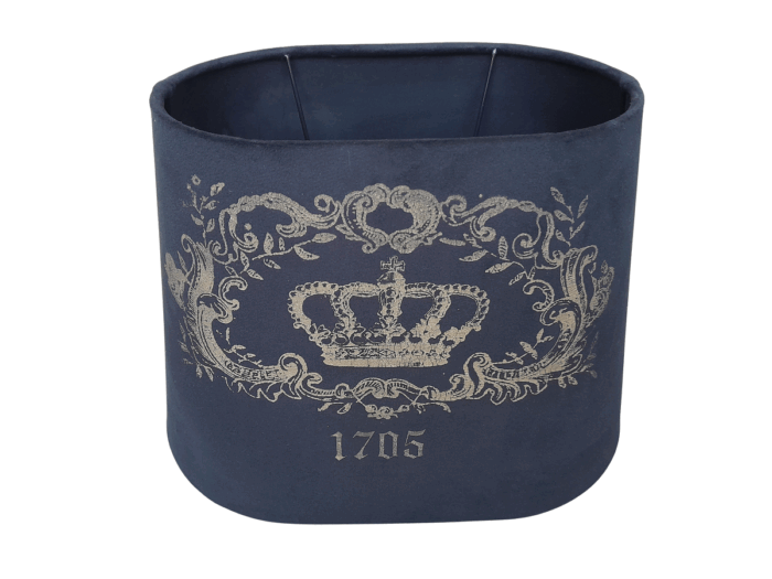 A Black And Gold Crown Hand-Made Lampshade