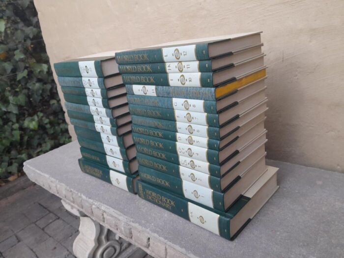 A 20TH Century Set of Twenty Four (24) Volumes of a Complete Set of World Book Encyclopaedia including 2 Dictionaries - Image 5
