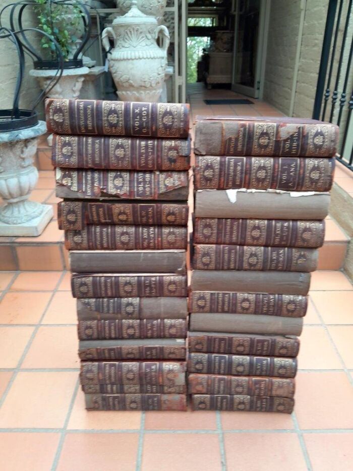 An Antique Set Of Twenty-Five (25) Books With Index Circa Late 1870s 9th Edition Encyclopaedia Britannica - Image 3