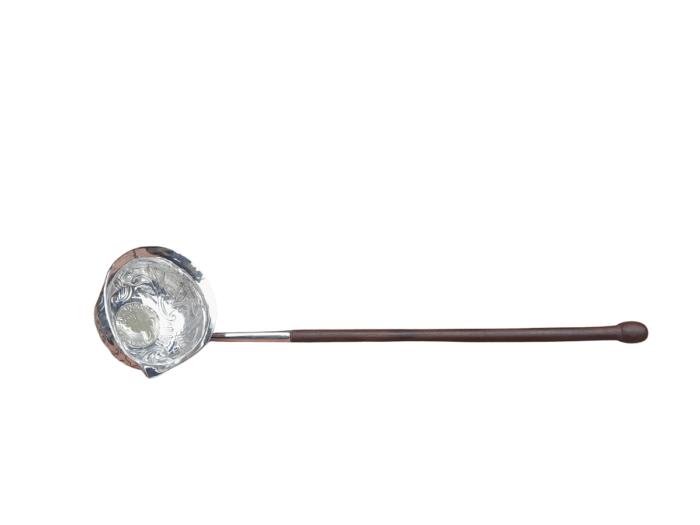 An 18th Century Silver Toddy Ladle With A Shilling And Turned Handle 27cml (Silver 31g)