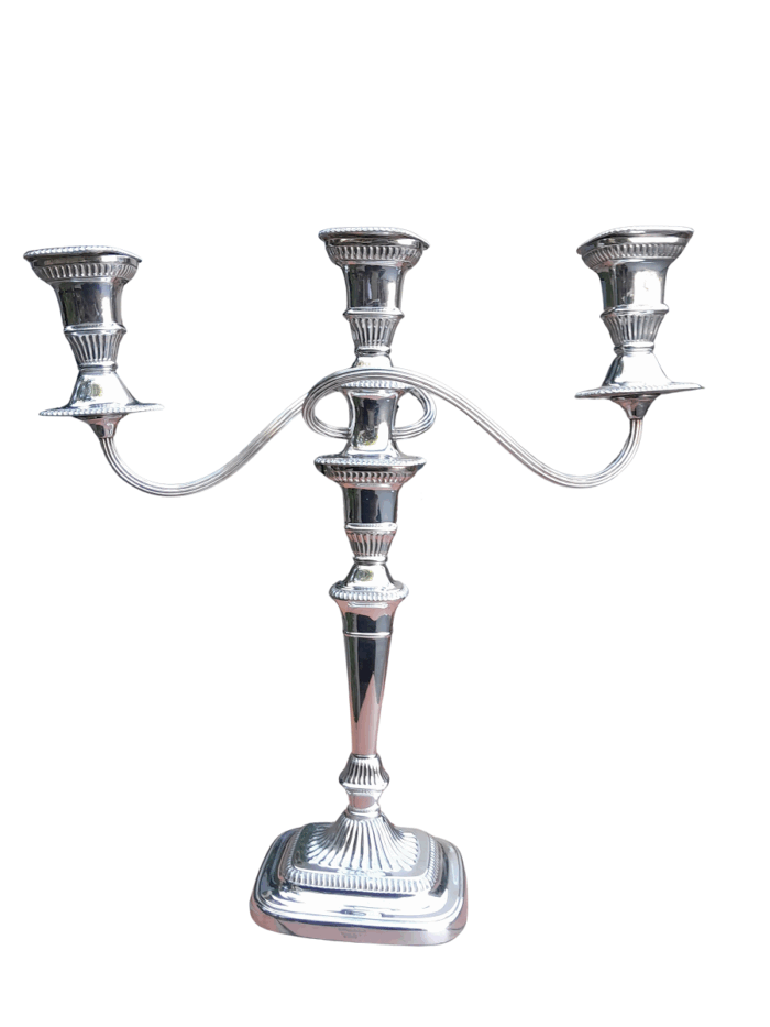 A Regency Style Silver-Plated Mappin And Webb Candelabra
