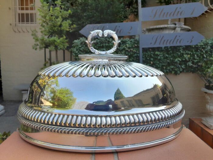 A 19th Century Old Sheffield Silver-Plate Food Dome - Image 2