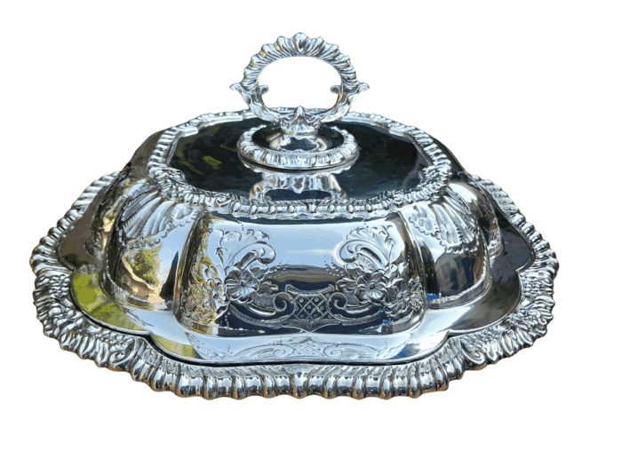 A 19th Century English Silver-Plated  Entrée Dish With Cover