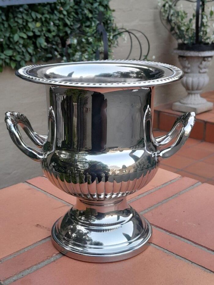 A 20th Century Silver-Plate Champagne / Wine Cooler with Handles - Image 2