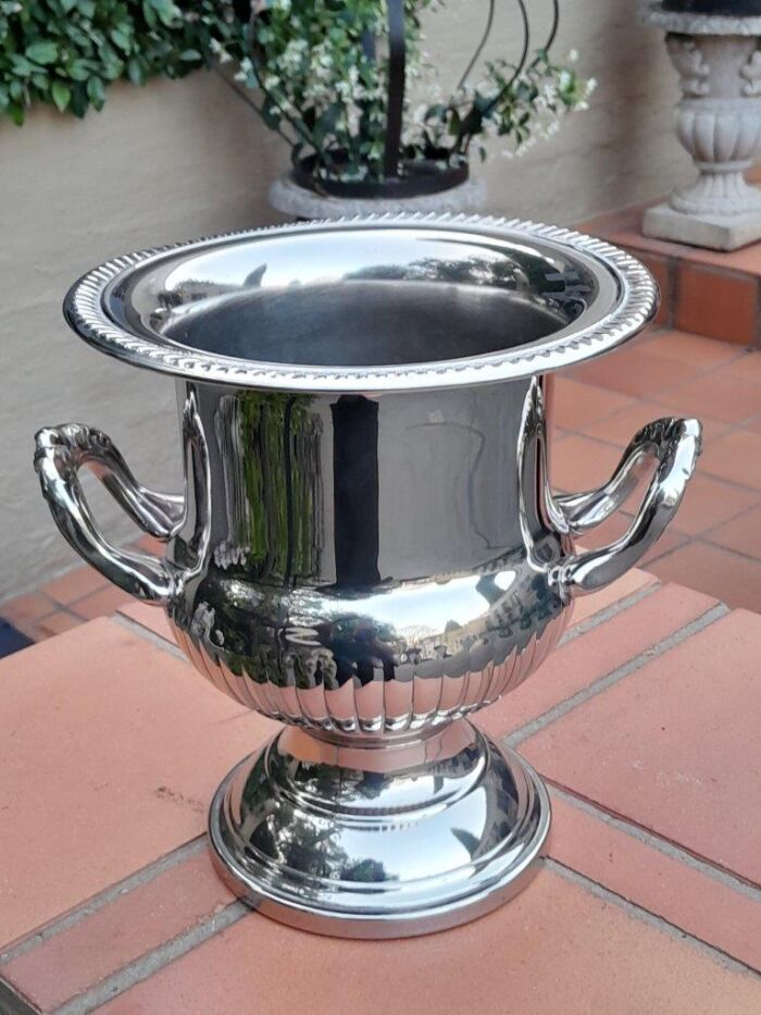 A 20th Century Silver-Plate Champagne / Wine Cooler with Handles - Image 3