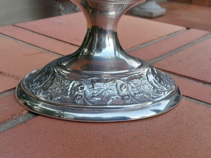A 20th Century Large Silver-Plate Centre Bowl With Handles - Image 6