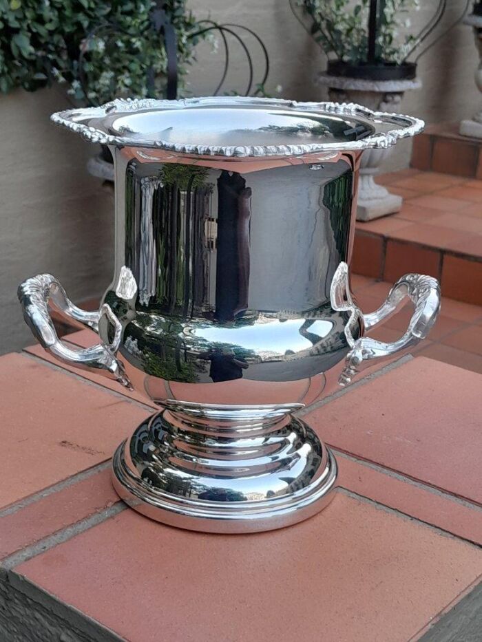 A 20th Century Silver-Plate Champagne / Wine Cooler with Handles - Image 2