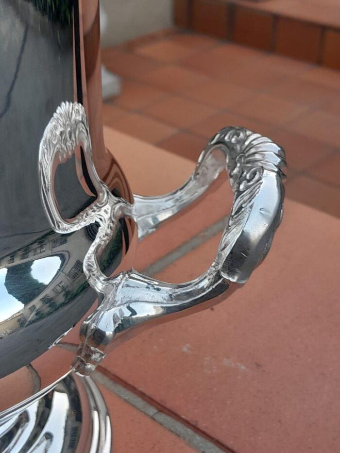 A 20th Century Silver-Plate Champagne / Wine Cooler with Handles - Image 7