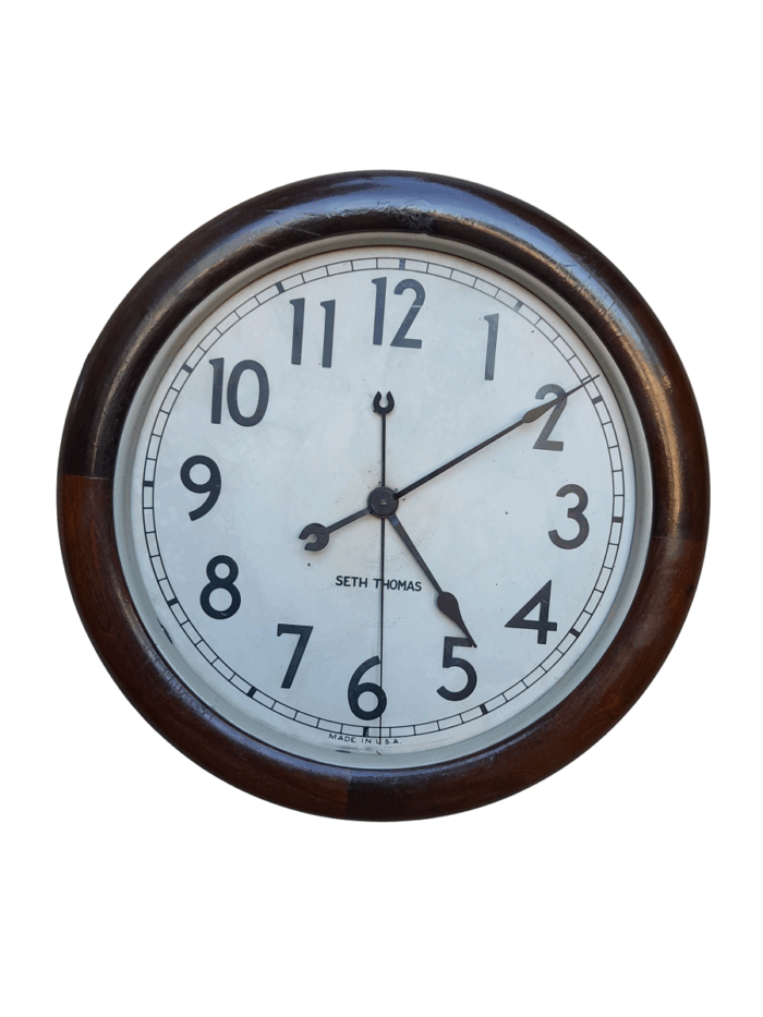 An Antique Mahogany Cased Seth Thomas Clock Made in USA